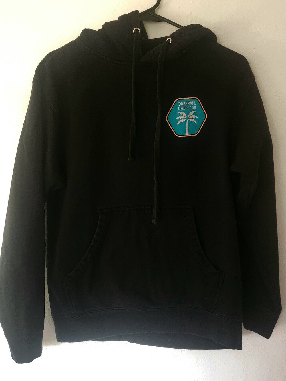Mens Baseball Lifestyle 101 Hooded Sweatshirt